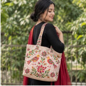 Handcrafted Pure Cotton Nakshi Kantha Bag by Deshi Craft BD